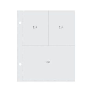 4X6 & 3X4 -SNAP POCKET PROTECTR