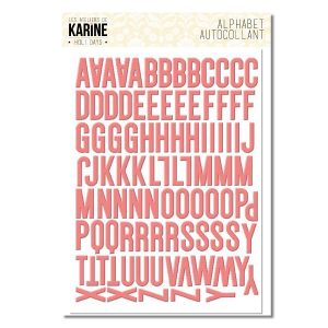 Holi Days Autocollants Alphabet Rose Thé