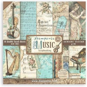 MUSIC     -PAPER PAD 12X12 10PK