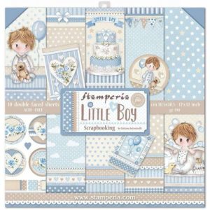 LITTLE BOY-PAPER PAD 12X12 10PK