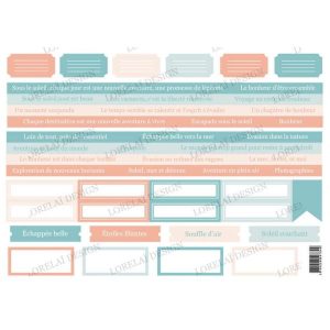ETIQUETTES A4 CARNET D'EVASION