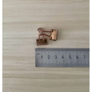 CLIP METAL PLEIN - 15 MM ROSE GOLD