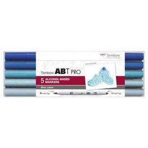 TOMBOW ABT PRO SET DE 5 COULEURS BLEU