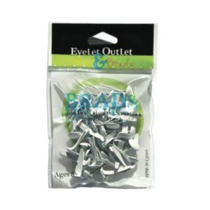 EYELET OUT 8MM BRADS WHITE