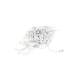CHAINETTE BOULE BLANC 1,5MM