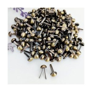 BRADS MINI 6MM 50/PKG - ANT BRONZE