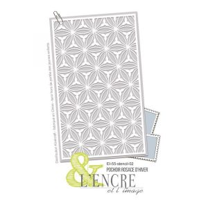 POCHOIR ROSACE D'HIVER