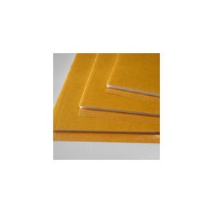 FEUILLE ADHESIVE DOUBLE-FACE MOUSSE RELIEF 210X297X3MM-BLANC