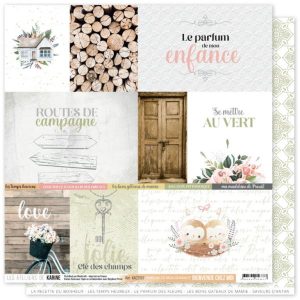PAPIER PARFUM DE MON ENFANCE BIENVENUE CHEZ MOI