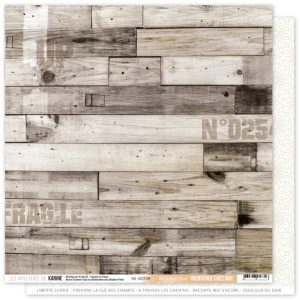 PAPIER BOIS RUSTIQUE BIENVENUE CHEZ MOI