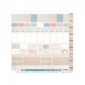 CARTE POSTALE PAPIERS IMPRIMES ETIQUETTES A DECOUPER - LADK