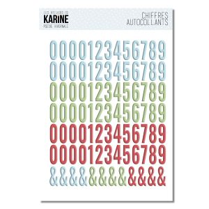 POESIE HIVERNALE AUTOCOLLANTS CHIFFRES