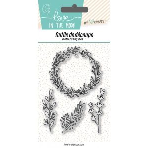 MATRICES DE DECOUPES - COURONNE & FEUILLAGES