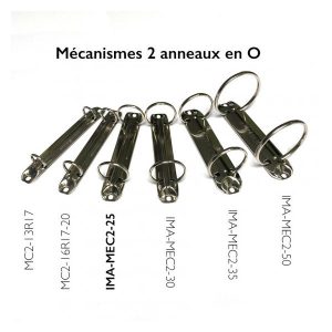 MECANISME CLASSEUR 2 ANNEAUX 25R