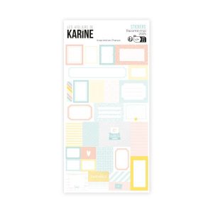 RACONTE-MOI 2025 AUTOCOLLANTS 30 ETIQUETTES ROSE JAUNE BLEU