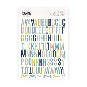 Culture Sud Autocollants Alphabet Multicolore