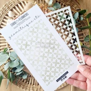 POCHOIR A6 GEOMETRIQUE