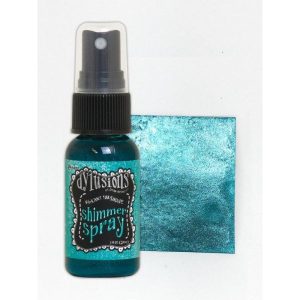 DYLUSIONS SHIMMER INK SPRAY- VIBRANT TURQUOISE