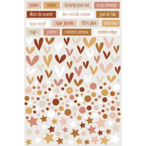 Stickers relief Le scrap & moi