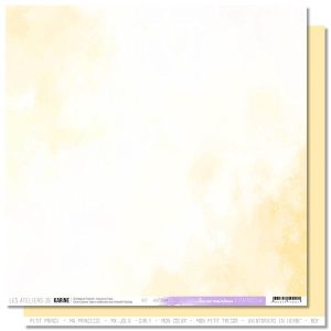 PAPIERS BACK TO BASICS RAINBOW JAUNE