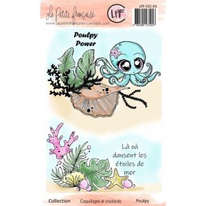 Tampon clear : Collection Coquillages et crustacés - Poulpy
