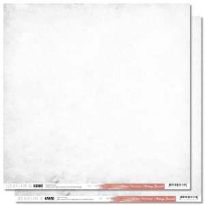 Vintage Journal Papiers Back To Basics Blanc Vintage