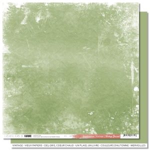 Vintage Journal  Papiers Back To Basics Eucalyptus Vintage