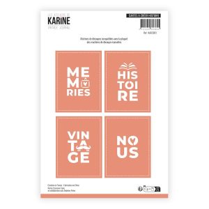 Vintage Journal Die exclusif Carte à créer Histoire