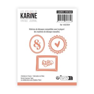 Vintage Journal Dies Cadres Vintage