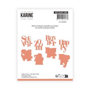 Vintage Journal Dies Mots nuage Zoom