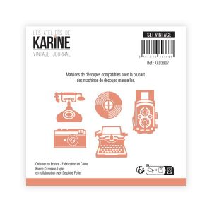 Vintage Journal Dies Set Vintage