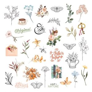 Vintage Journal Die cuts calque