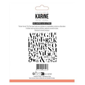 Vintage Journal Pochoir des chiffres & des lettres