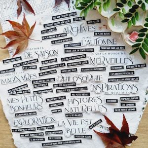 L'OREE DES BOIS DIE CUTS MOTS D'AUTOMNE