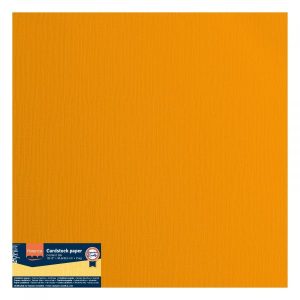 Florence • Papier Cartonné 216g Texturé 30,5x30,5cm Mango 20x