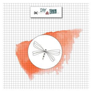 SCEAU EN LAITON : LIBELLULE