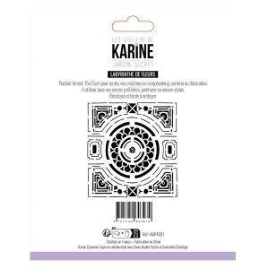 Jardin Secret Pochoir Labyrinthe de Fleurs