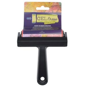 Gel Press • Brailleur en Caoutchouc Dur Noir 10,16cm