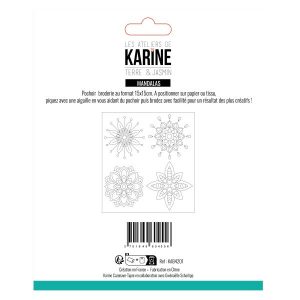 Terre & Jasmin Pochoir broderie Mandalas