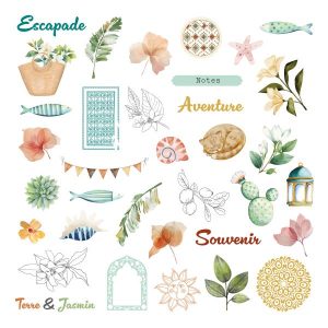 Terre & Jasmin Die cuts calques