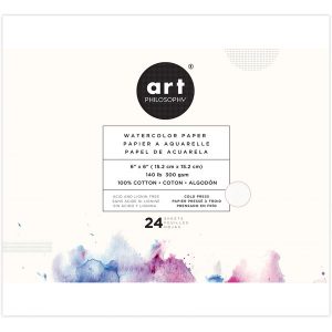 6X6 PAD -ART PHILOSOPHIE WATERCOLOR PAPER