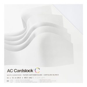 WHITE     -CARDSTOCK PACK 12X12