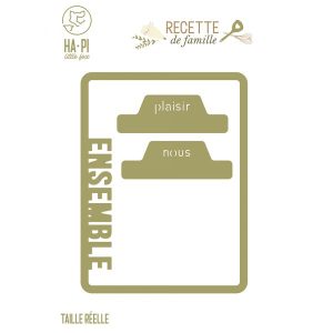 Matrice de découpe Cadre Ensemble - Recette de Famille
