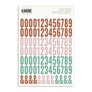 Carnet enchanté Autocollants Chiffres assortis