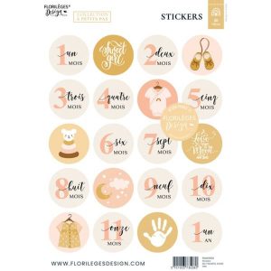 Stickers MA PREMIÈRE ANNÉE GIRL - A PETITS PAS