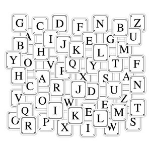 Die-cuts imprimés Petites lettres - MURMURES