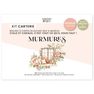 Kit créatif 12 cartes MURMURES