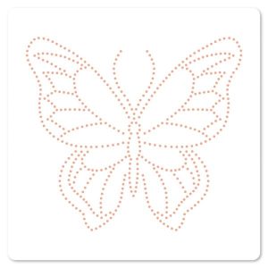 Pochoir de piercing PAPILLON FLOTTANT - MURMURES