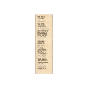 Tampon bois MINI BORDURE TEXTE