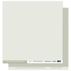 Papier uni DUO VERT SAUGE